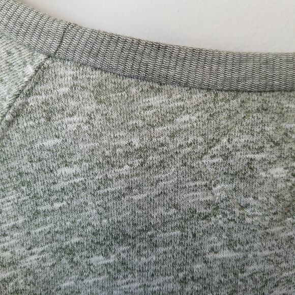 Volcom Womens Geometric Sweatshirt Green Heather Knit Size Small - Picture 6 of 11